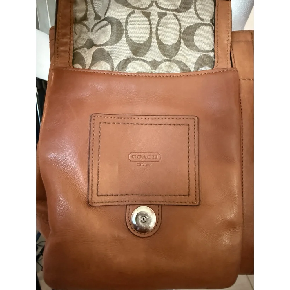 Active Seller!!Coach Soho Y2K Brandy Leather Purse Shoulder Bag Retro - Picture 14 of 14